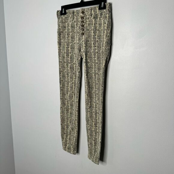 Anthropologie Pilcro High Rise Button Fly Skinny Corduroy Pants Size 25 - Picture 4 of 9